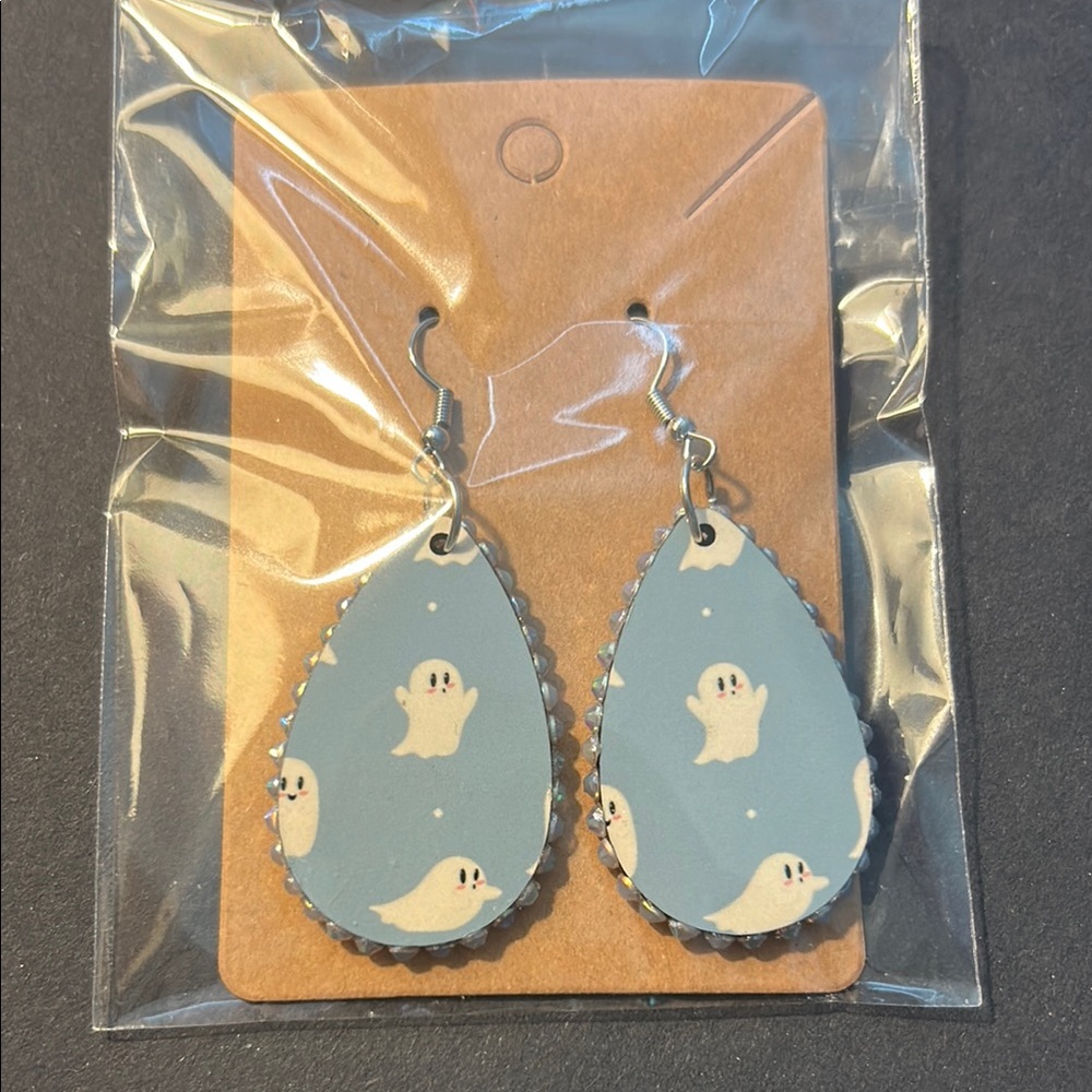 Ghost Teardrop Earrings